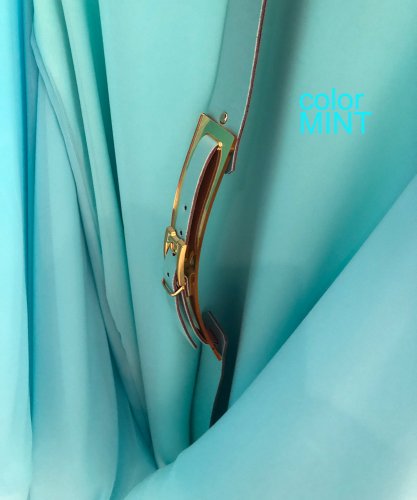 fashion opasok so zrkadlovo-zlatou prackou - Velikost: 44-50, Barva: tmavo.modrá-005
