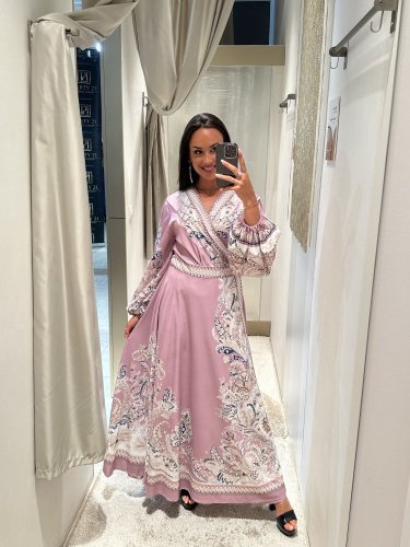 Dlhé ľahké zavinovacie šaty