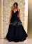 dlhé šaty s rozparkom - Velikost: M, Barva: černá-002