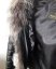 leather jacket natural fox fur hood - Size: L, Color: black-002