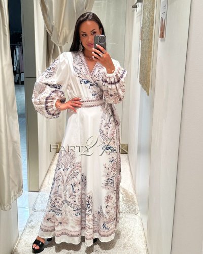 Dlhé ľahké zavinovacie šaty