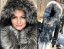 leather jacket natural fox fur hood - Size: L, Color: black-002
